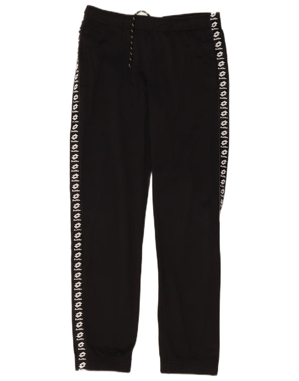 Pantaloni da tuta con grafica da donna Lotto UK 14 Large Nero Poliestere