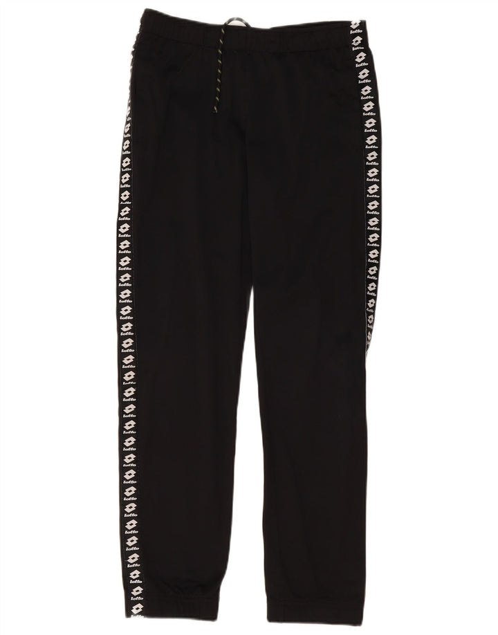 Pantaloni da tuta con grafica da donna Lotto UK 14 Large Nero Poliestere