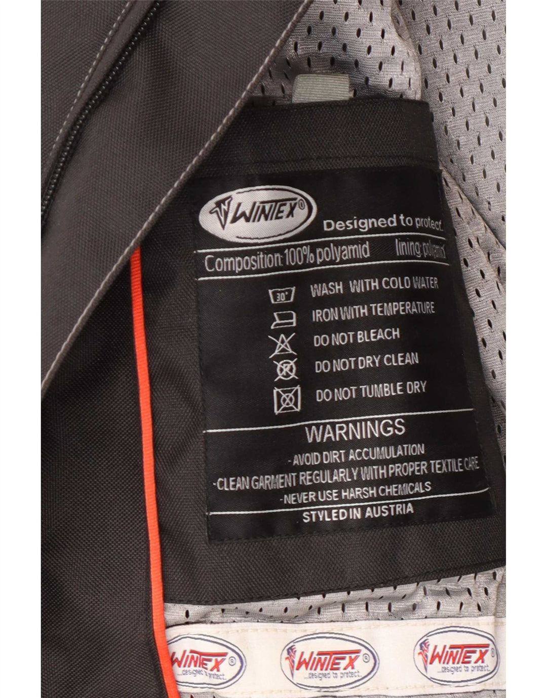 Giacca Wintex Motorstyle Graphic Racer da uomo UK 38 Medium Black Colourblock