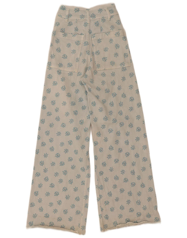 Jeans dritti The Marine da donna Zara EU 32 2XS W22 L29 Blu floreale