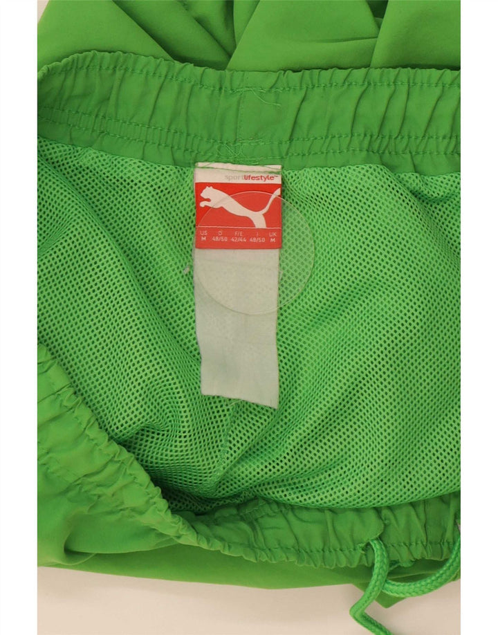 Pantaloncini da bagno grafici da uomo Puma Verde medio
