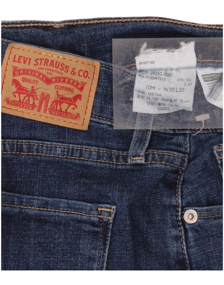 Jeans dritti dalla vestibilità classica da donna LEVI'S W30 L27 Blu navy