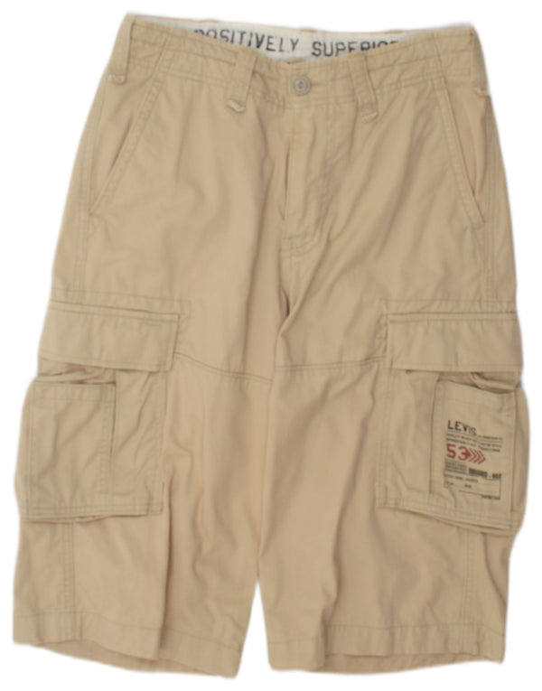 Pantaloncini cargo da uomo Levi's W29 piccoli in cotone beige