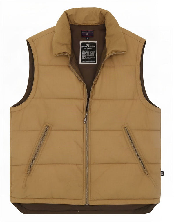 Gilet imbottito da uomo Sergio Tacchini UK 40 Large Beige