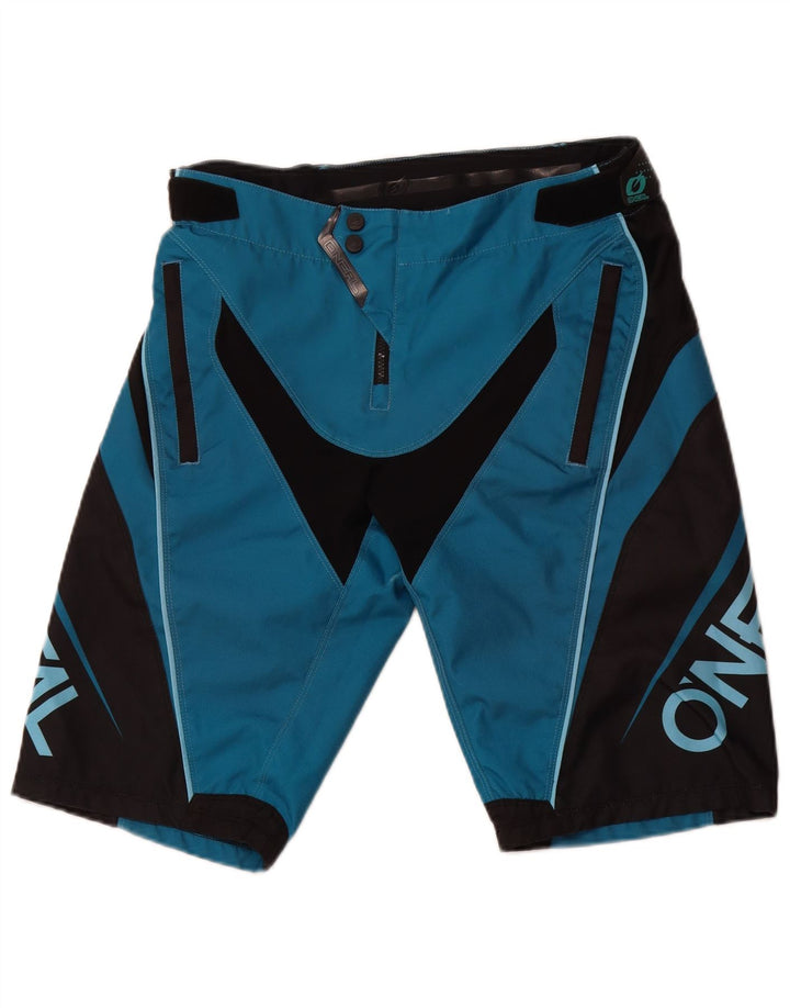 Pantaloncini cargo grafici da uomo O'NEAL grandi in poliestere color block blu