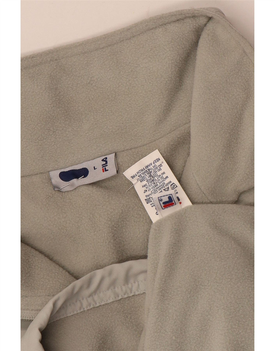 Giacca da uomo Fila Liner Windbreaker UK 40 Large Grigio Poliestere