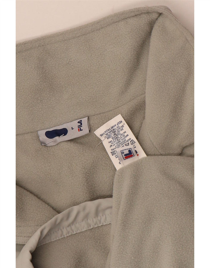Giacca da uomo Fila Liner Windbreaker UK 40 Large Grigio Poliestere