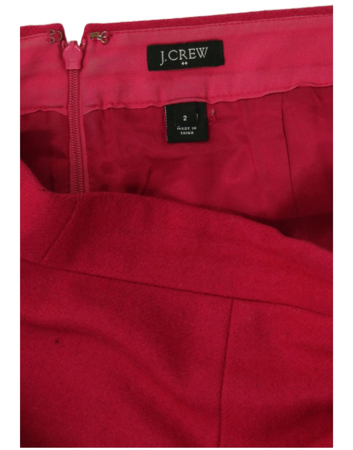 Minigonna da donna J. Crew US 2 XS W28 Lana rosa