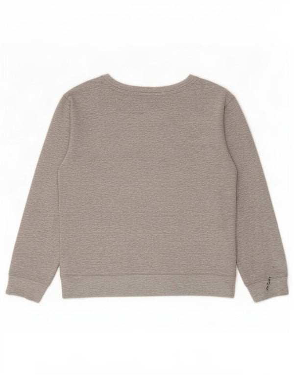 Felpa corta da donna con grafica Champion Champion UK 14 grande cotone grigio