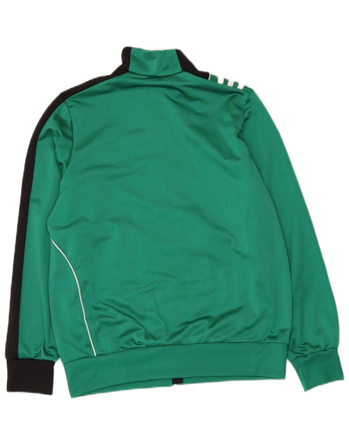 Giacca da tuta da ragazzo Adidas 13-14 anni color block verde