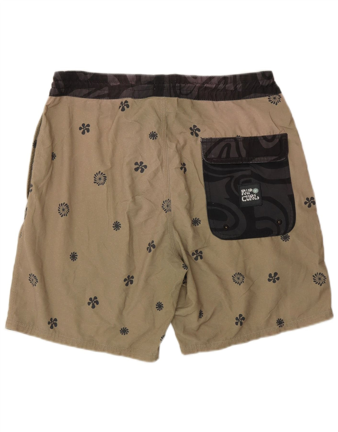Pantaloncini da bagno da uomo Rip Curl XS Beige floreale poliestere