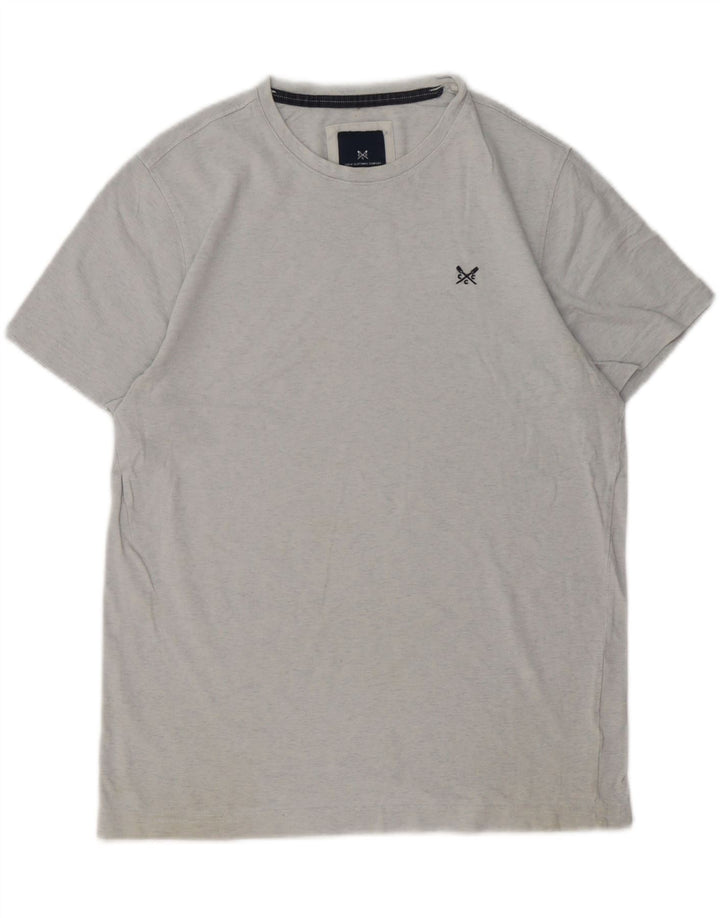 Crew Clothing T-shirt da uomo Top in cotone grigio medio