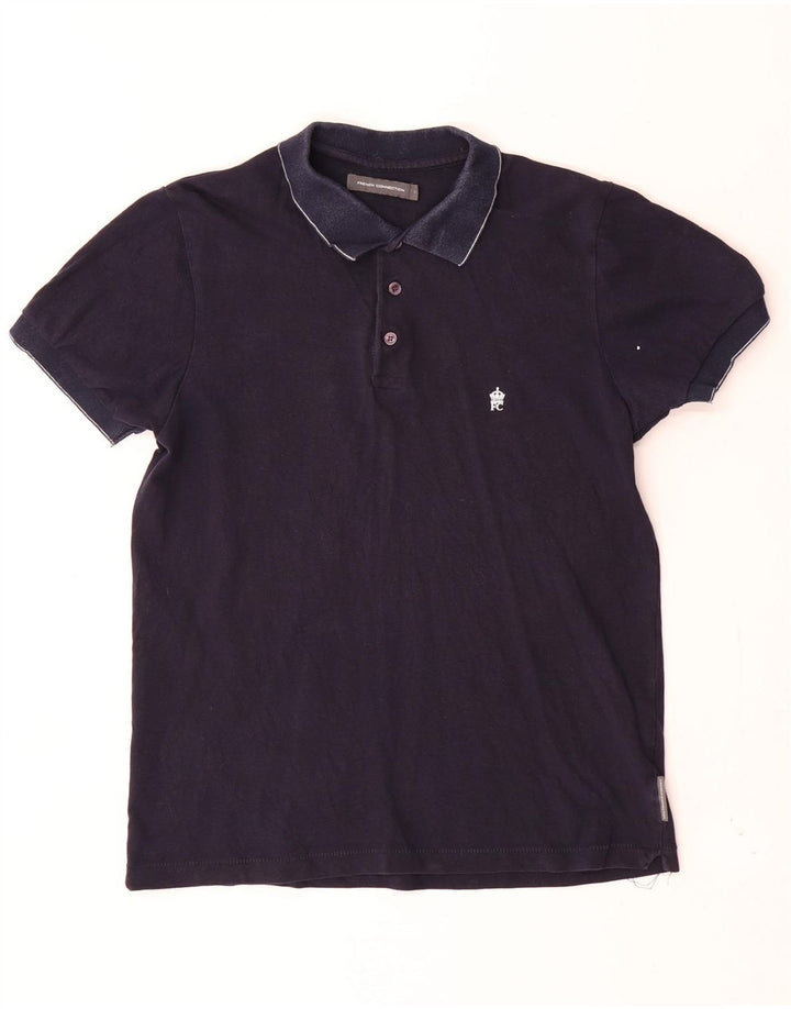 Polo da uomo FRENCH CONNECTION piccola in cotone blu navy