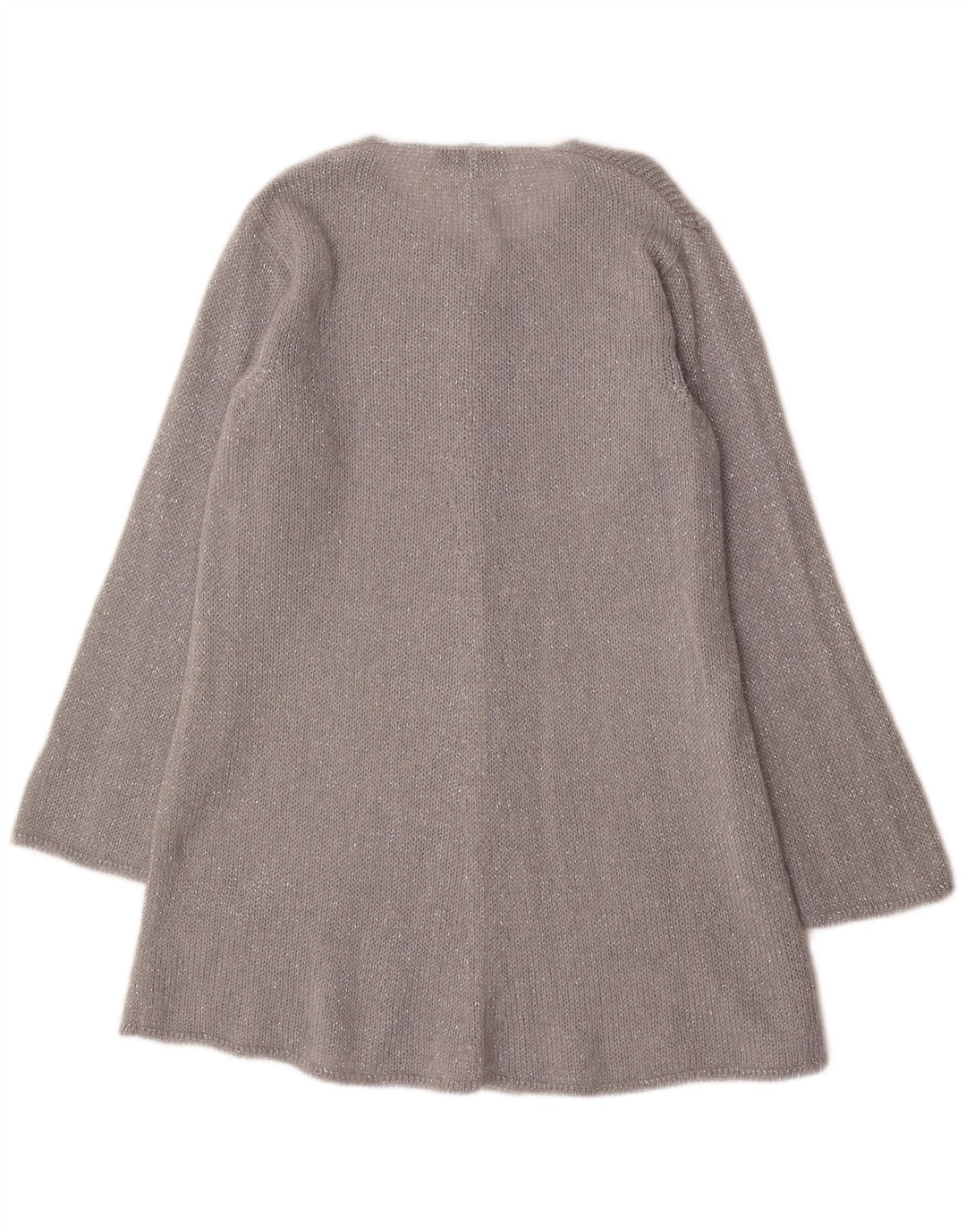 Maglione cardigan lungo da donna Oris IT 44 Medium Silver Mohair