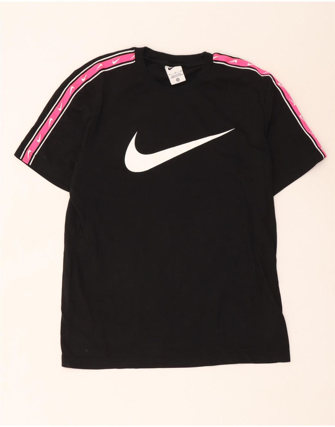 T-shirt grafica da uomo Nike Top in cotone color block medio nero