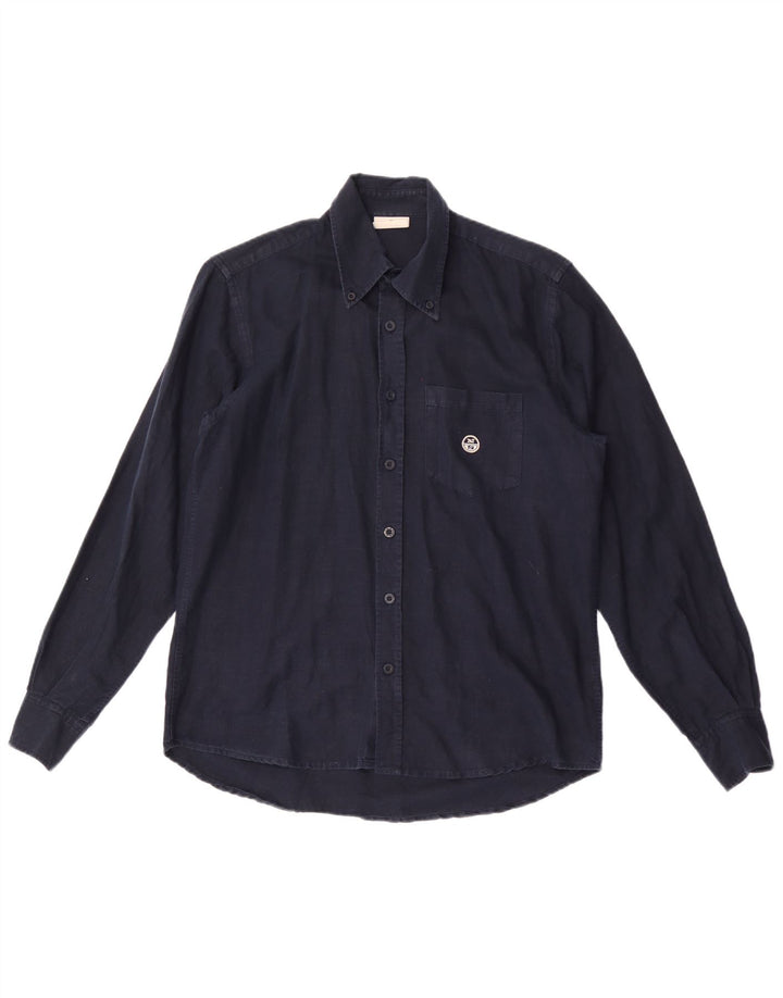 Camicia da uomo North Sails in cotone blu navy medio