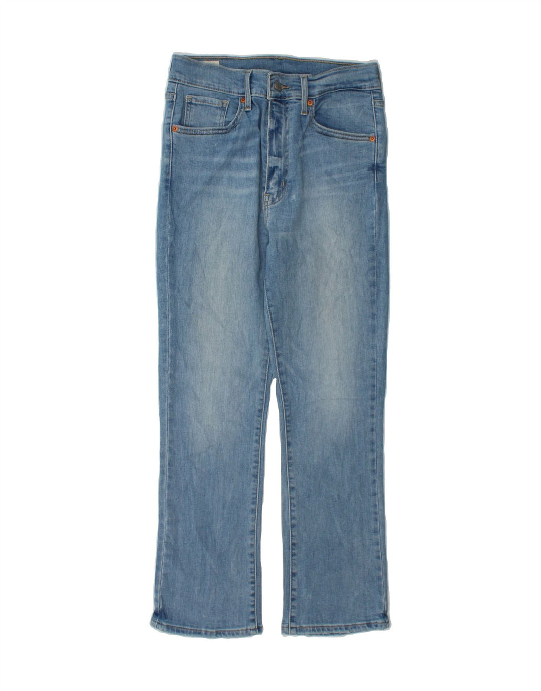 LEVI'S Womens Crop Straight Jeans W27 L26 Blue Vintage Levi's and Second-Hand Levi's from Messina Hembry 