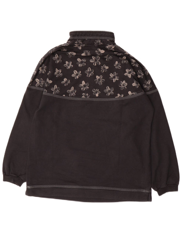 Felpa da donna AUSTRALIAN L'ALPINA IT 46 Large Black Floral