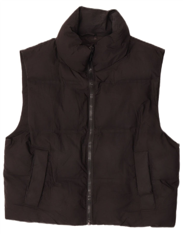Gilet imbottito oversize da donna Zara UK 6 XS poliestere nero
