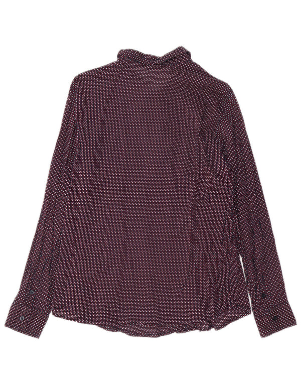 Camicia da donna con motivo astratto BENETTON UK 14 Cotone medio multicolore