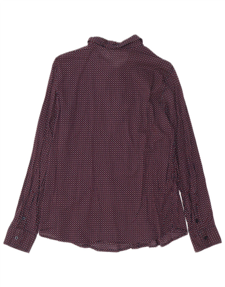 Camicia da donna con motivo astratto BENETTON UK 14 Cotone medio multicolore