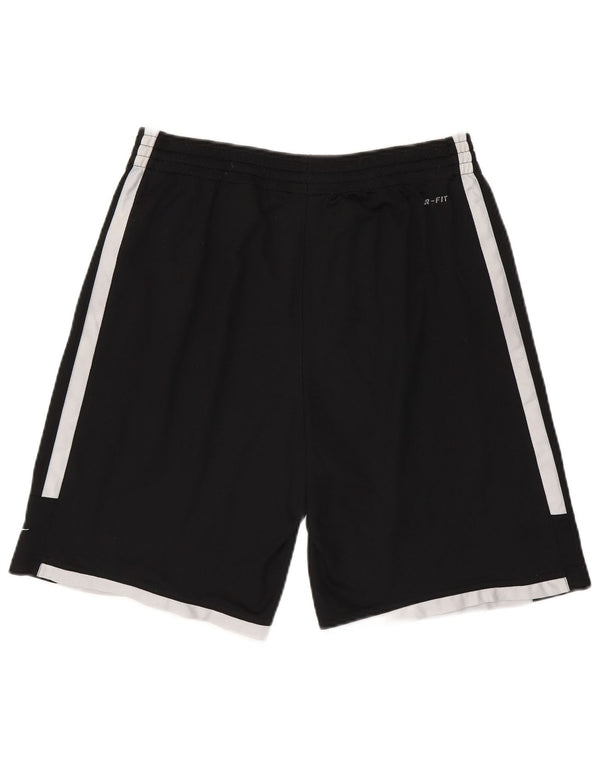Pantaloncini sportivi Nike da uomo Dri Fit piccoli in poliestere color block nero