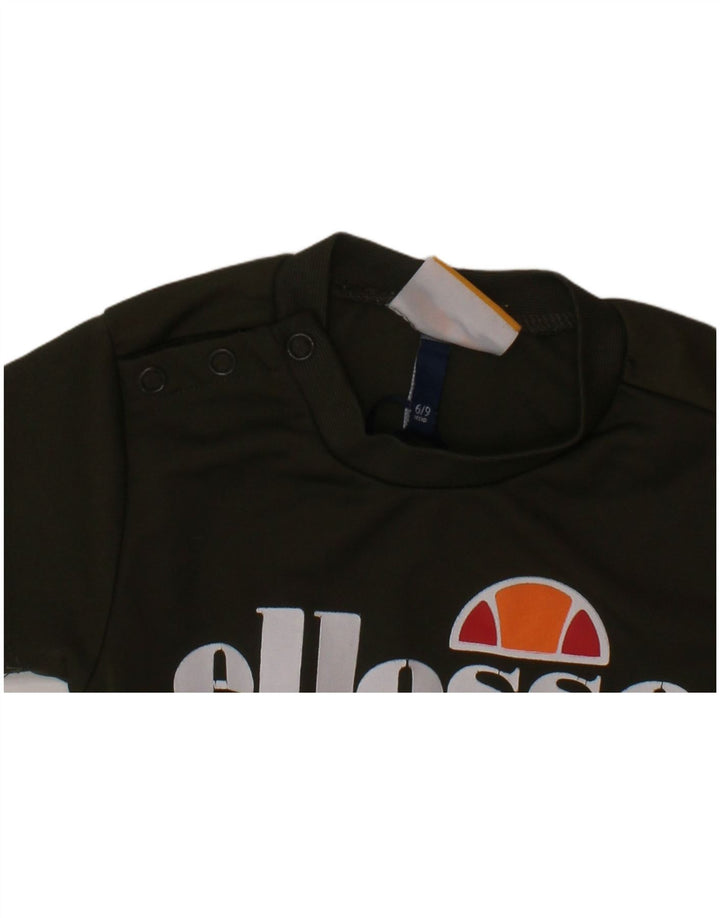 ELLESSE T-shirt grafica per neonato da 6-9 mesi color kaki