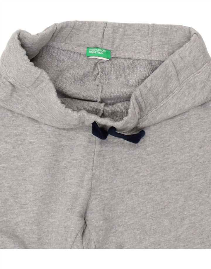 BENETTON Boys Graphic Tracksuit Trousers Joggers 13-14 Years Grey Vintage Benetton and Second-Hand Benetton from Messina Hembry 