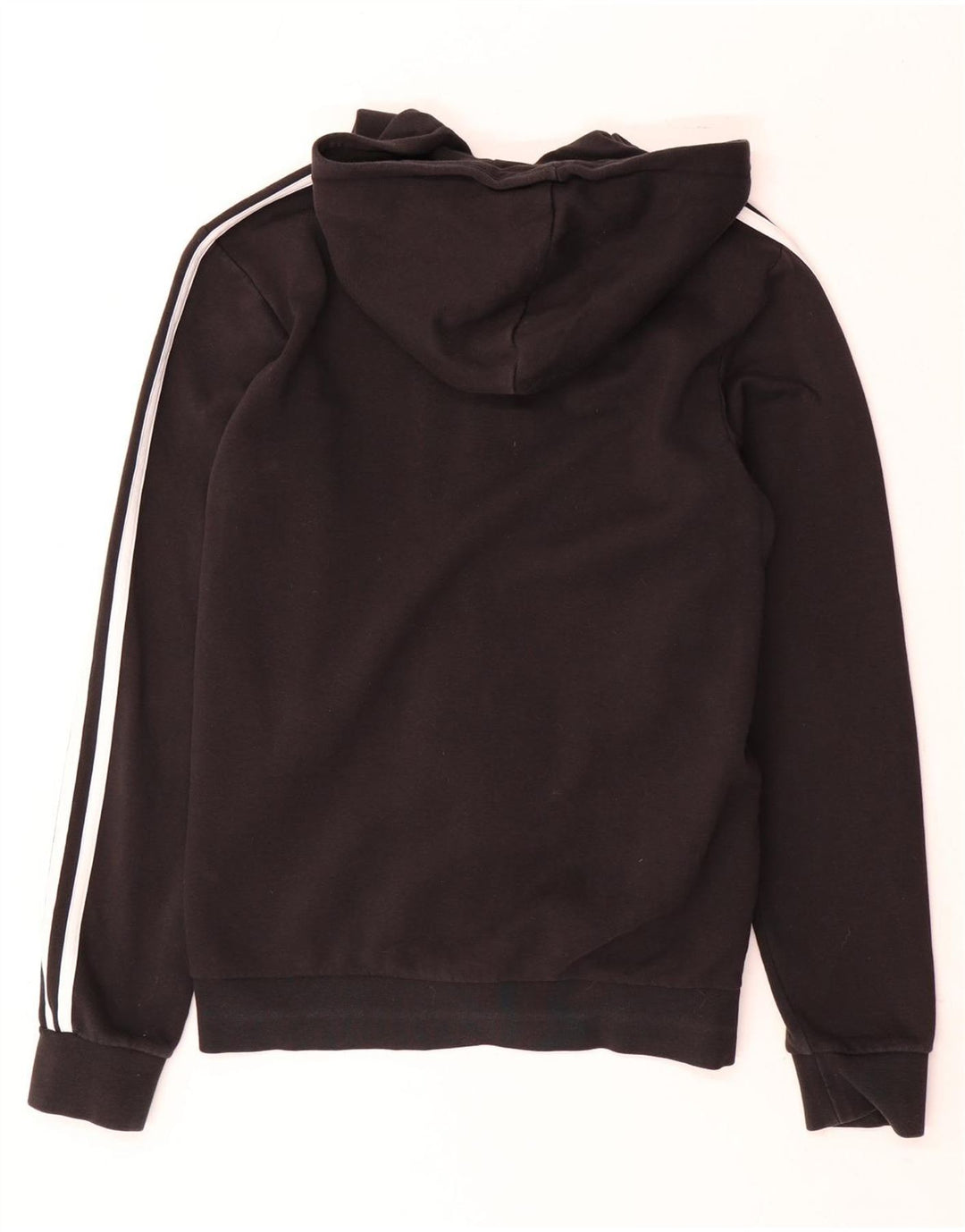 Maglione con cappuccio e zip Adidas da uomo piccolo in cotone nero