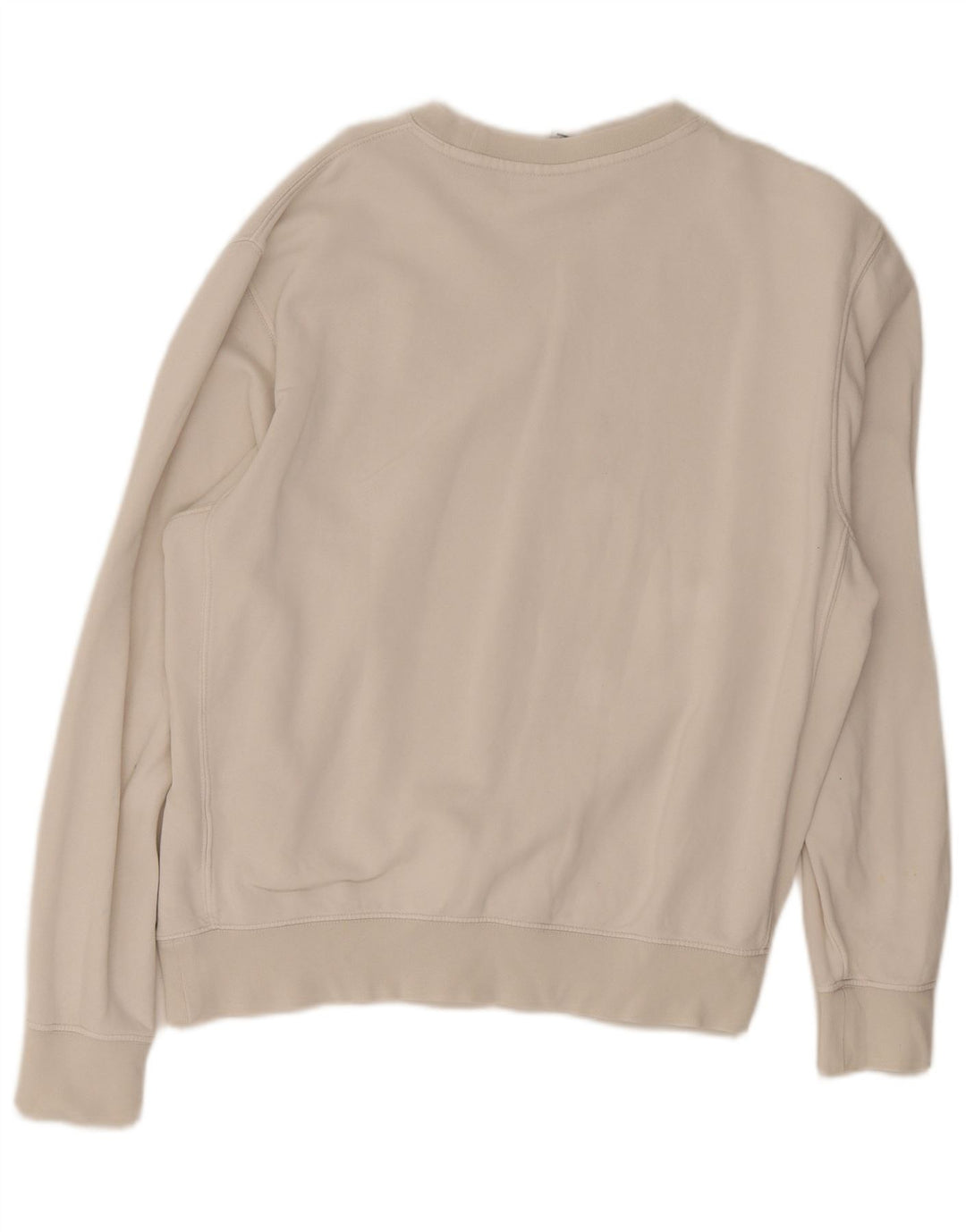 Felpa grafica Nike da uomo, maglione, cotone bianco medio