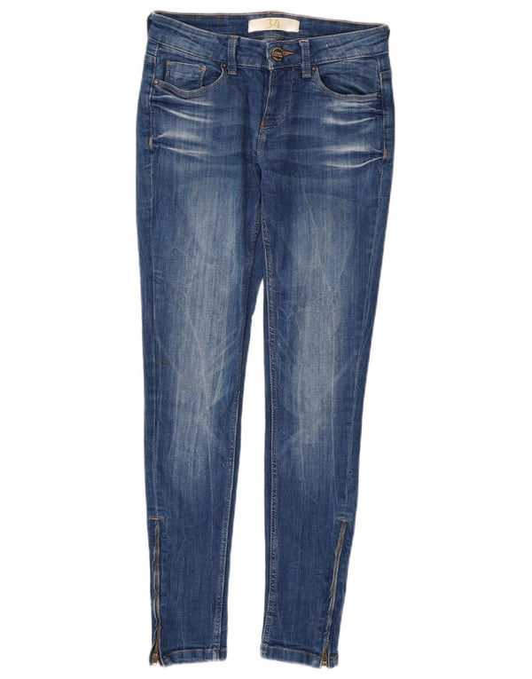 Jeans skinny da donna Zara EU 34 2XS W24 L27 Cotone blu