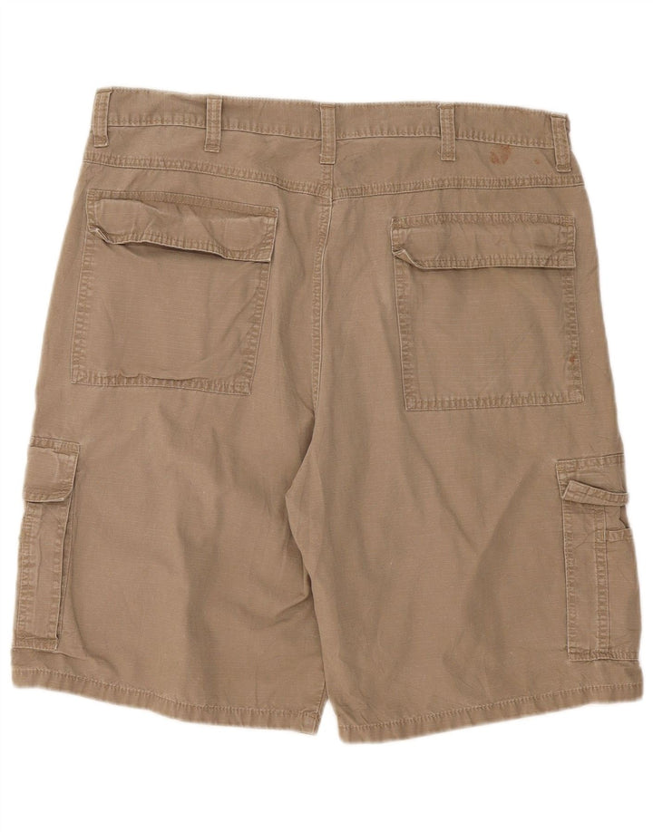 Pantaloncini cargo da uomo Wrangler W36 grandi cotone kaki