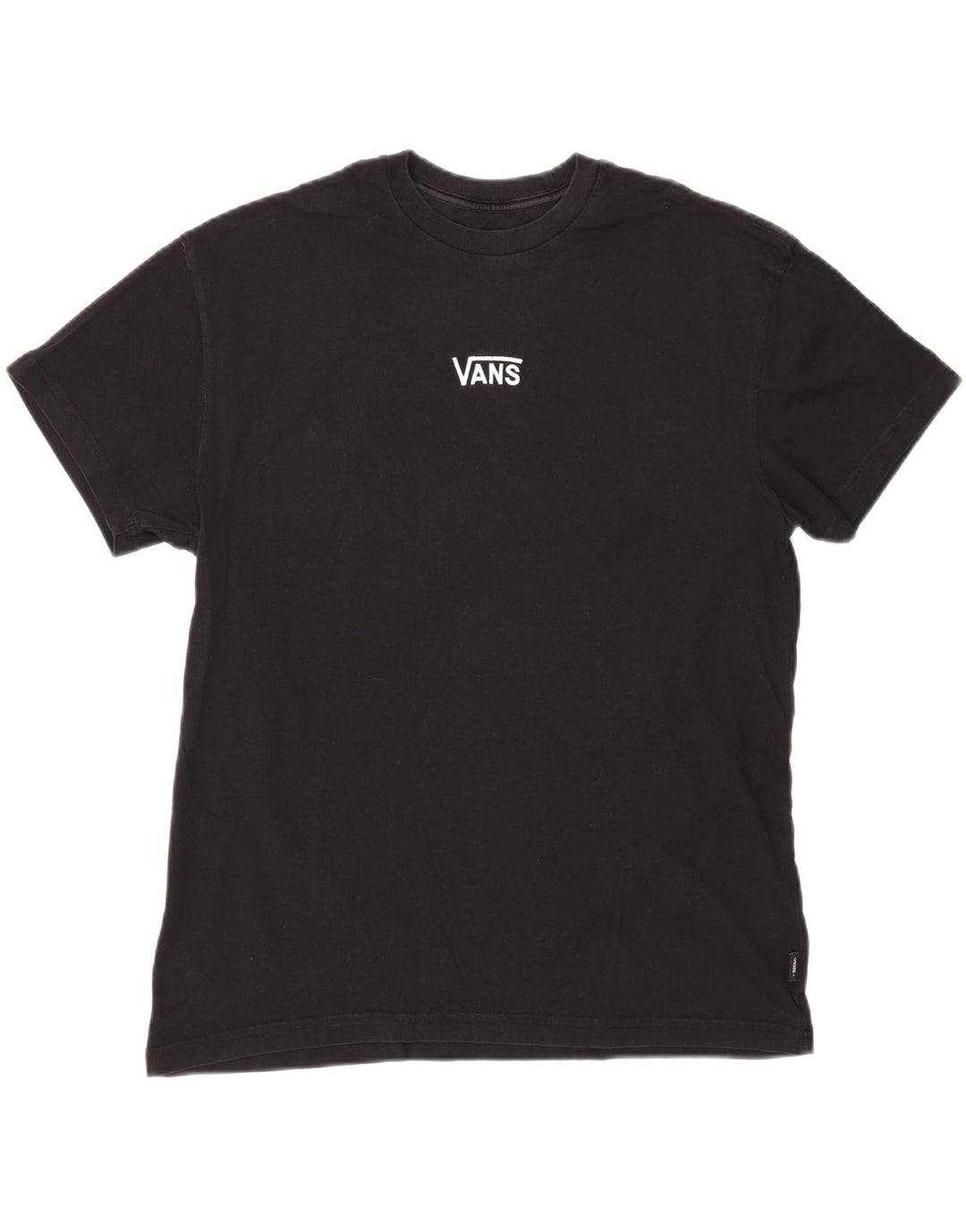 T-shirt da uomo VANS Top in cotone nero medio