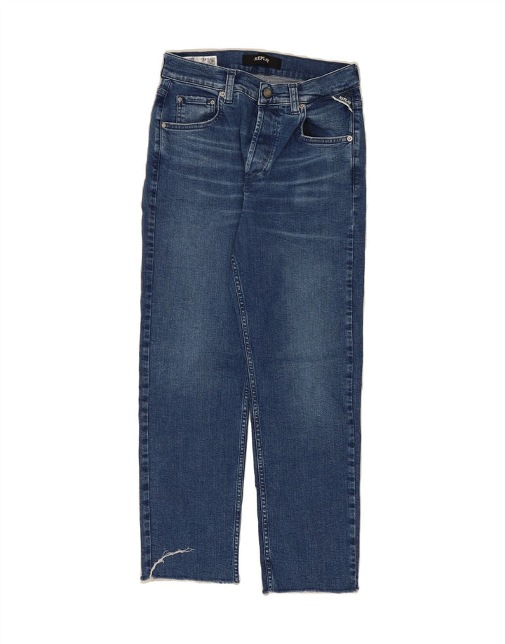 REPLAY Womens Straight Jeans W28 L27 Blue Cotton Vintage Replay and Second-Hand Replay from Messina Hembry 