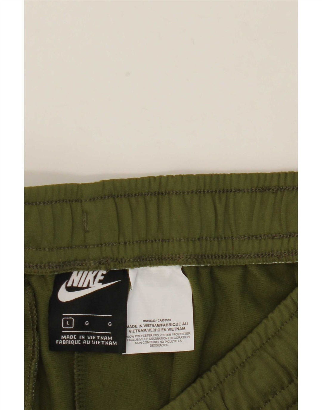 Pantaloni della tuta da donna Nike Joggers grandi poliestere kaki