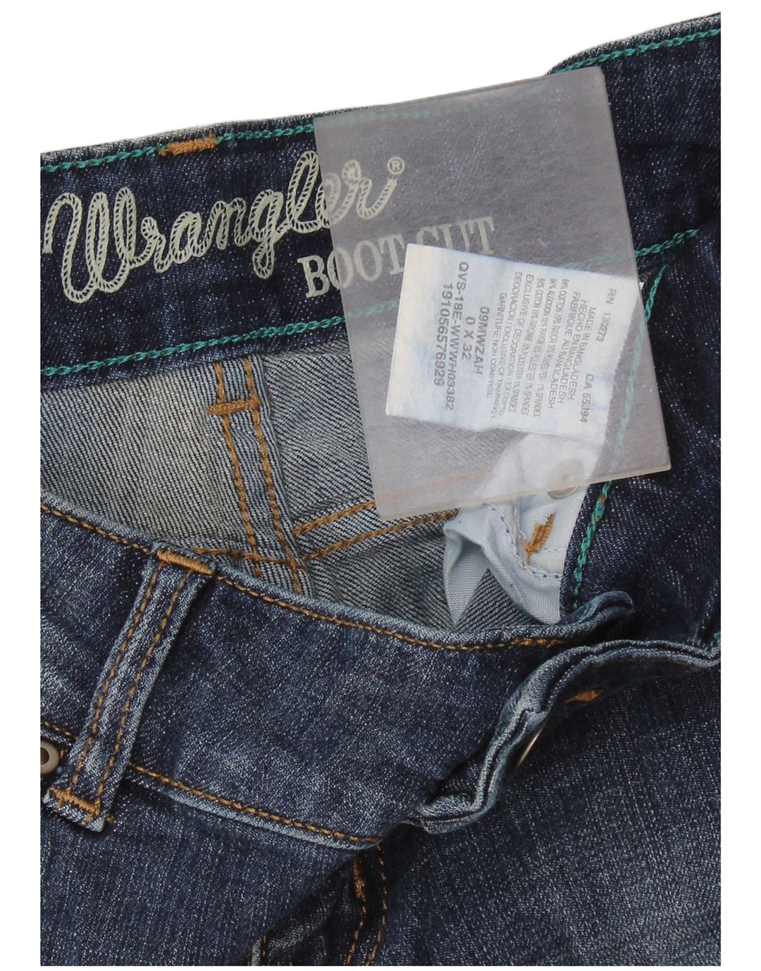Jeans bootcut da donna WRANGLER US 0 XS W26 L32 cotone blu