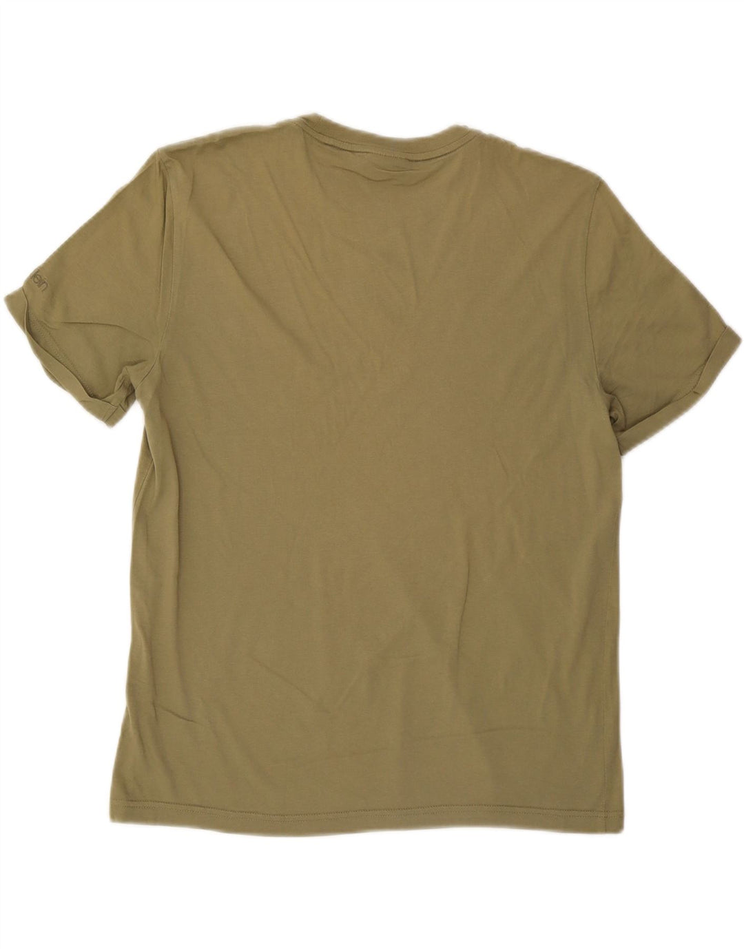 CALVIN KLEIN T-shirt da uomo Top Large in cotone verde