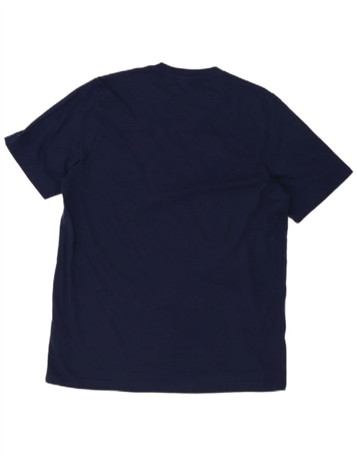 T-shirt da uomo Adidas Top Large in cotone blu navy