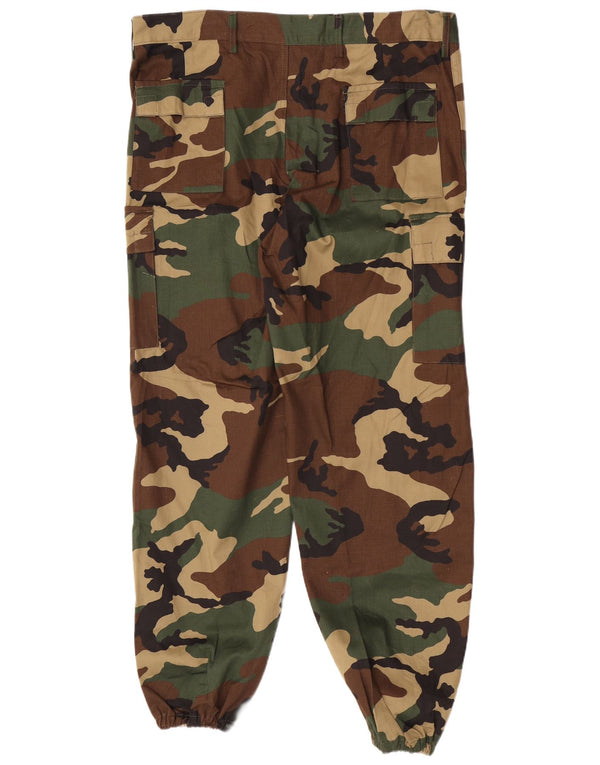Pantaloni cargo da jogging da uomo vintage EU 54 2XL W42 L31 Khaki Camouflage Army