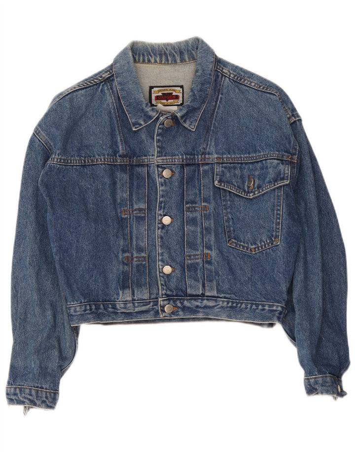 Giacca in denim corto da donna Oxygen UK 12 Blu medio