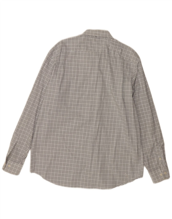 Camicia da uomo Nautica in cotone a quadri bianchi grandi