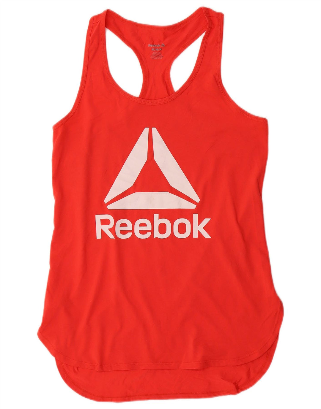 REEBOK Gilet grafico da donna UK 12 Medio Rosso Poliestere