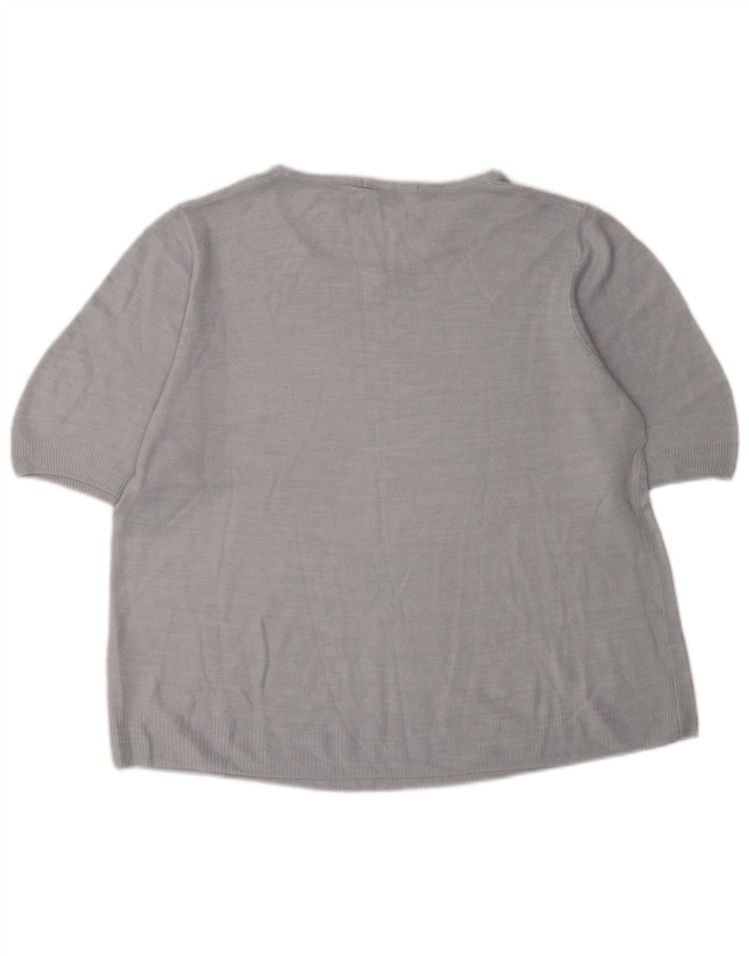 Maglione maglione con scollo a barca da donna Marks & Spencer UK 14 grande grigio