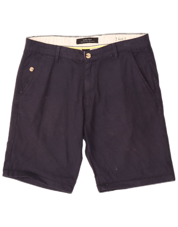 Pantaloncini chino Zara da uomo Sunset EU 40 medi W31 blu navy