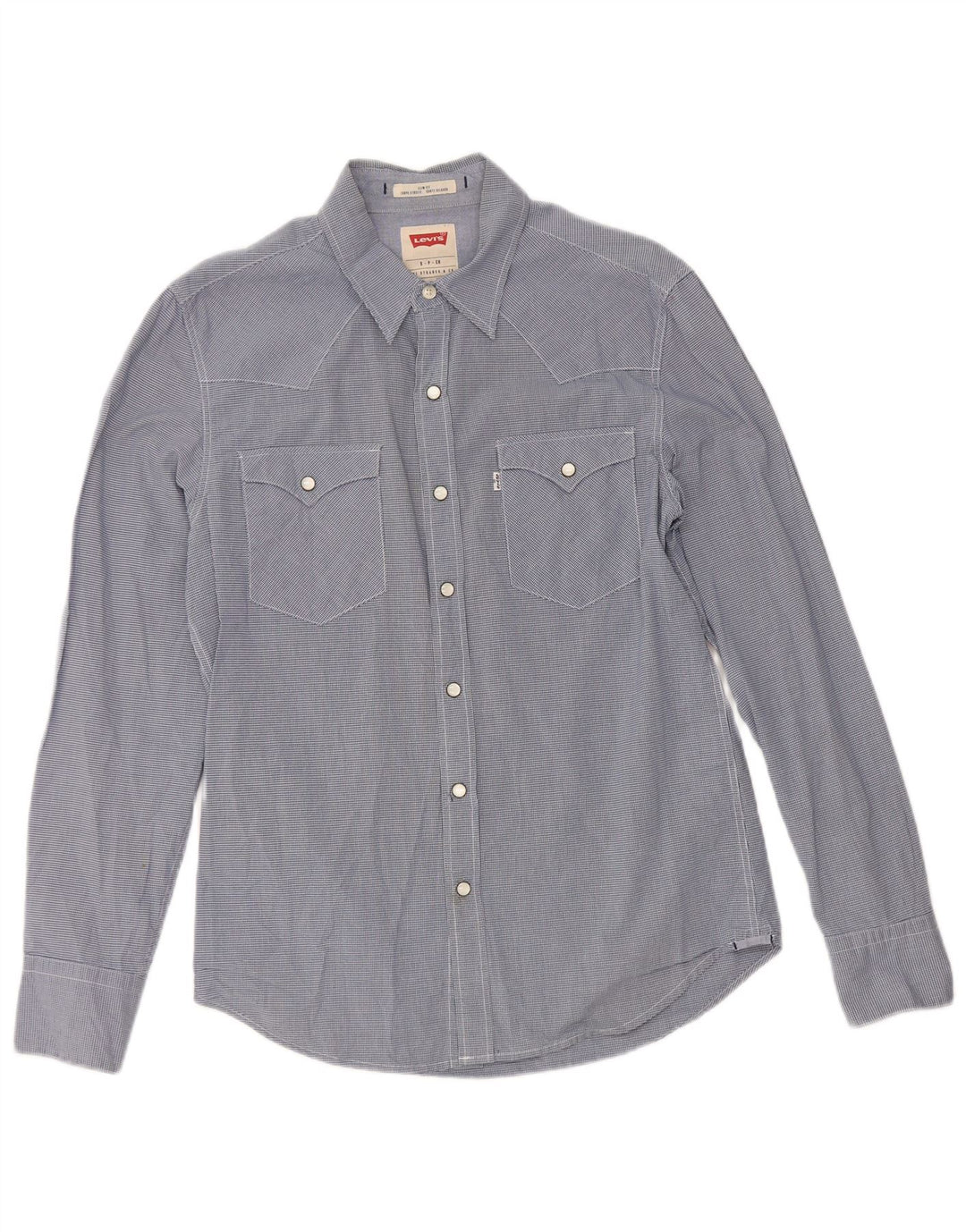 Camicia Levi's da uomo slim fit piccola in cotone a quadretti blu navy