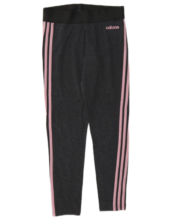 Leggings Adidas da donna UK 10 piccolo cotone grigio