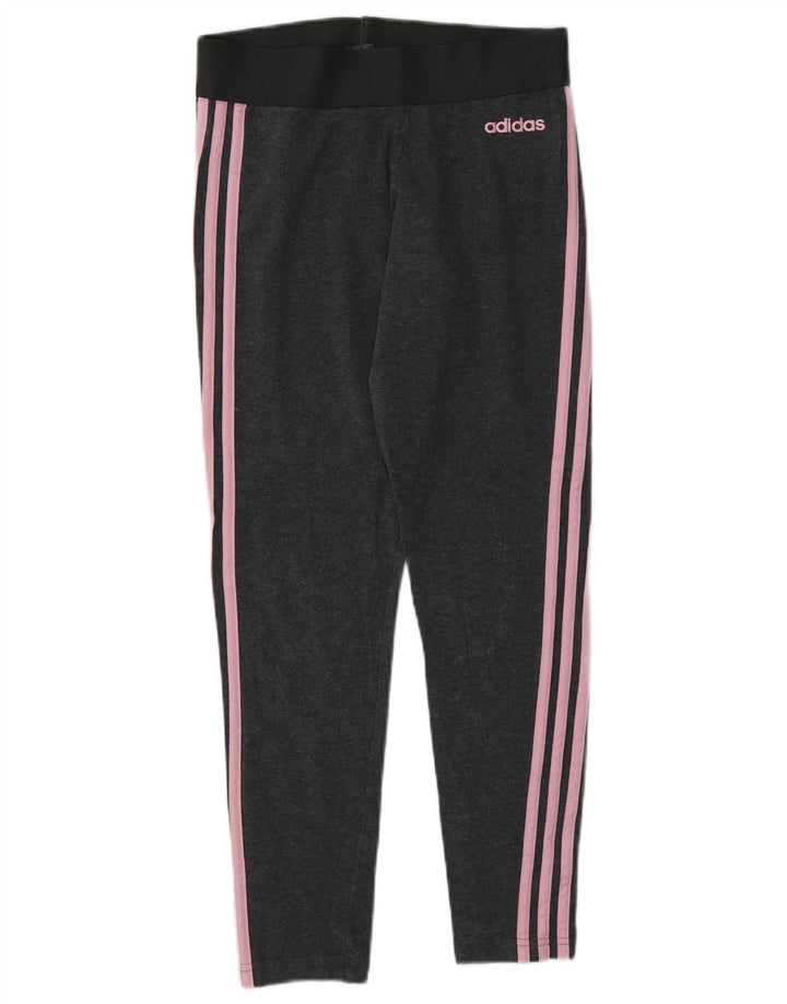 Leggings Adidas da donna UK 10 piccolo cotone grigio