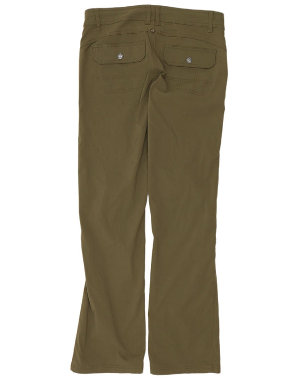 PRANA Womens Straight Cargo Trousers US 8 Medium W32 L31 Khaki Nylon