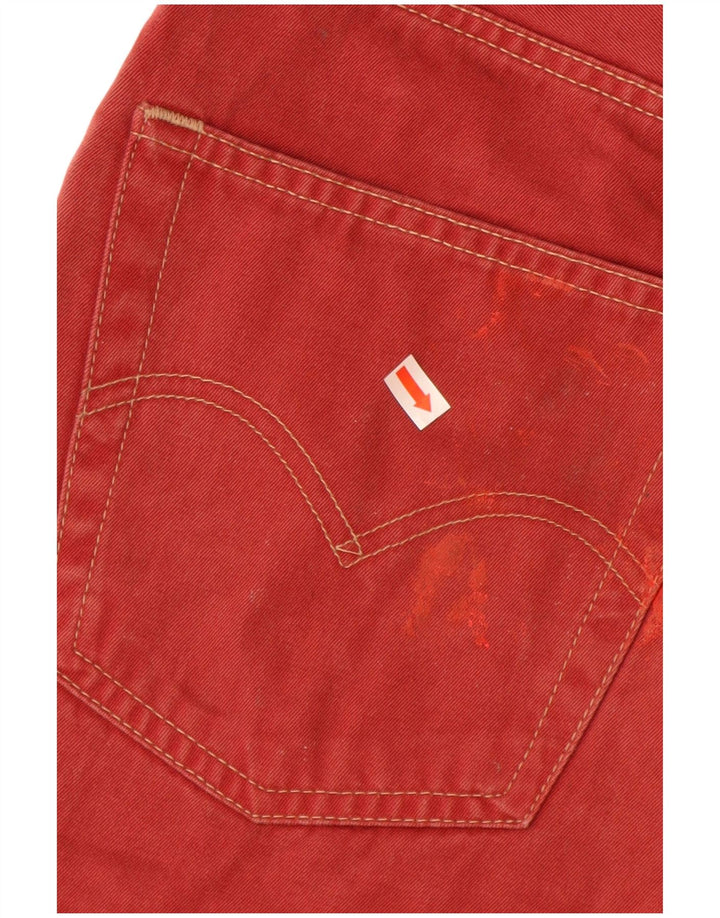 LEVI'S Pantaloncini di jeans 476 da uomo W30 Cotone rosso medio
