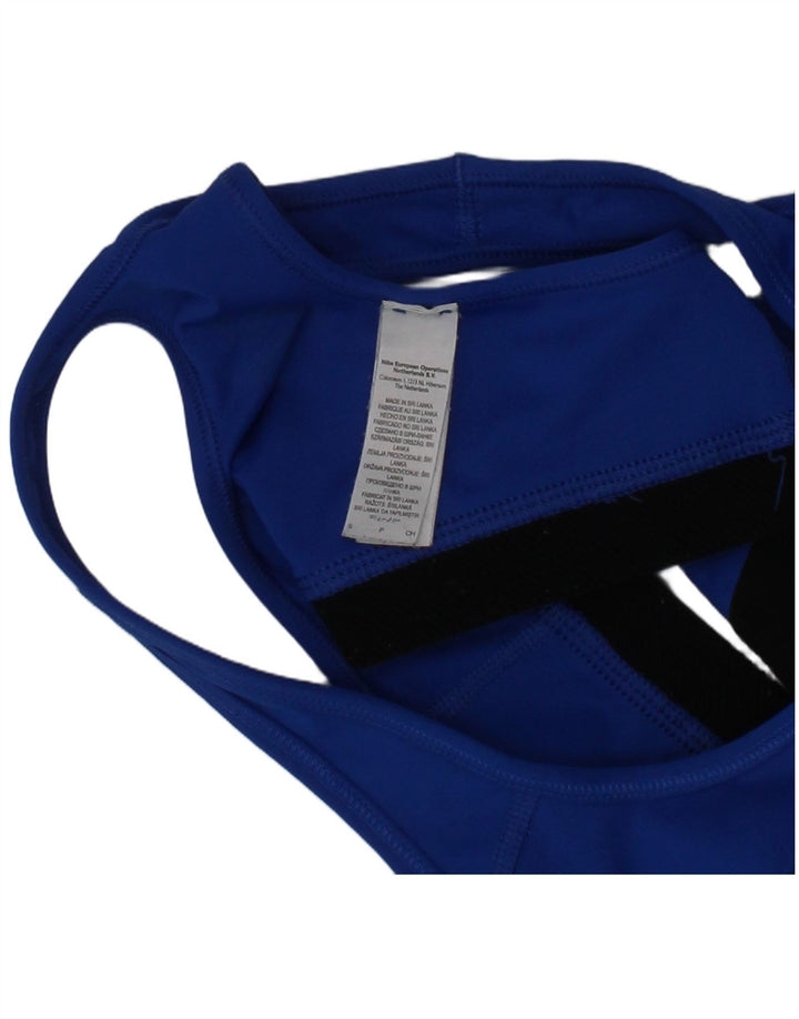 Reggiseno sportivo Nike da donna Top piccolo blu in poliestere sportivo
